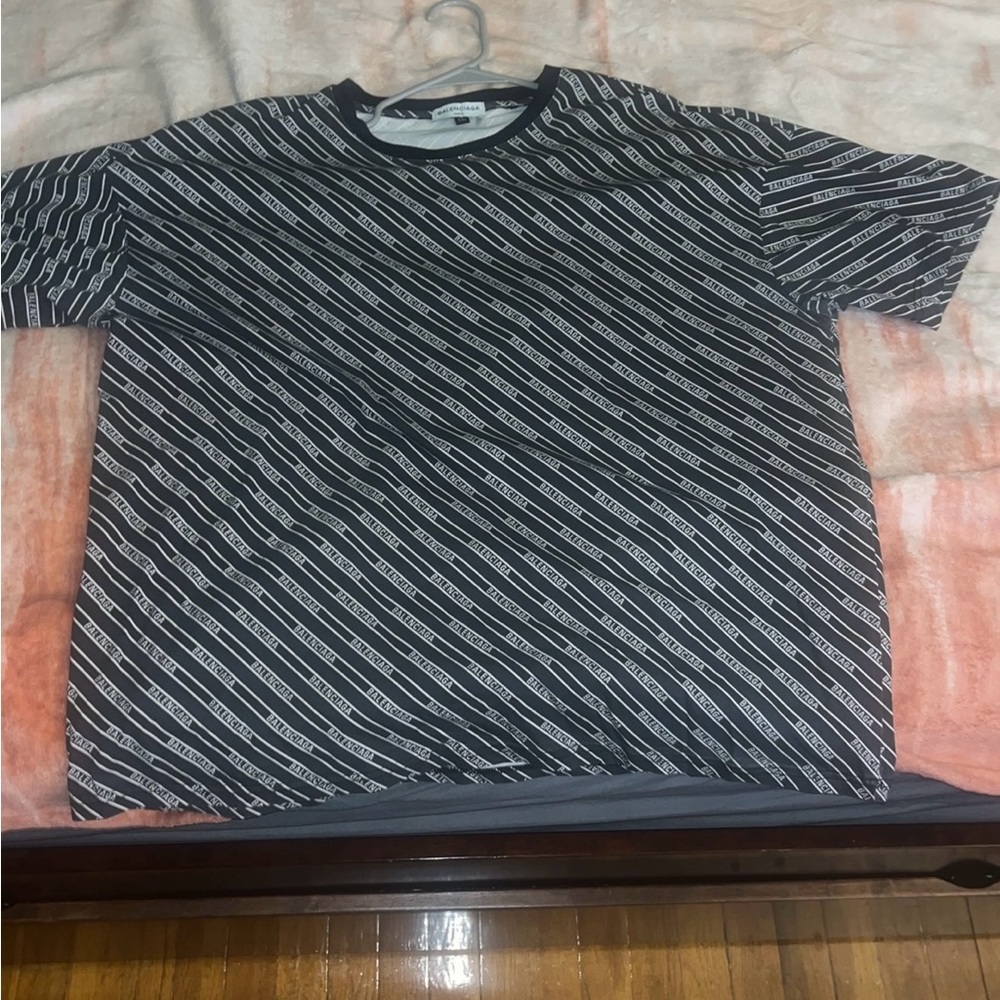 Balenciaga bullet screen short sleeved shirt / size mens :us xxl